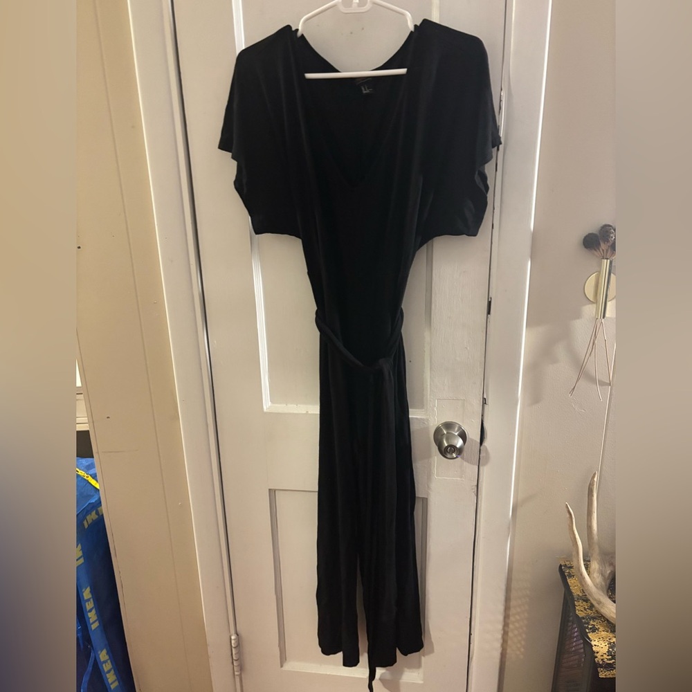 Forever 21 Black Flare Jumpsuit